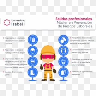 Salidas Profesionales Del Máster Universitario En Prevención - Cartoon, HD Png Download