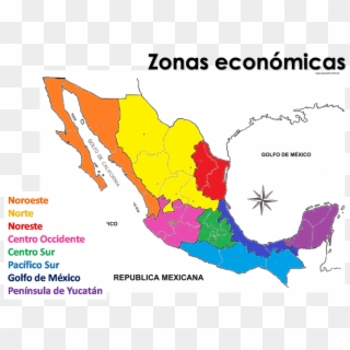 La República Mexicana Se Divide En 8 Zonas Geoeconómicas - Flag Of Mexico, HD Png Download
