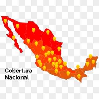 Cobertura Para Ti En Toda La Republica Mexicana - Mexico Map Clip Art, HD Png Download