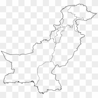 File - Blank Pakistan Map, HD Png Download