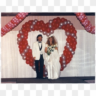 Best Heart Wedding Decorations Decoration Heart Wedding - تزیین اتاق با بادکنک و تور, HD Png Download