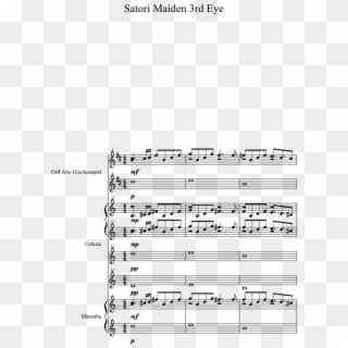 Satori Maiden 3rd Eye Sheet Music Download Free In - Sheet Music, HD Png Download