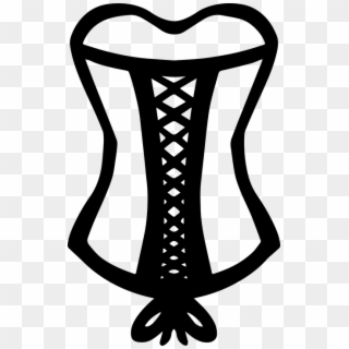 Laces Clipart Corset Lace - Corset Drawing, HD Png Download