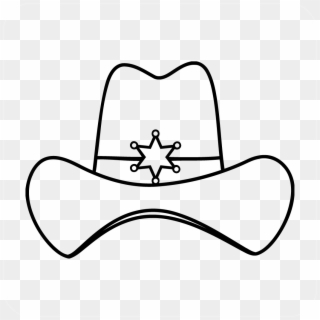 Sheriff Cowboy Hat Decal - Cowboy Hat, HD Png Download