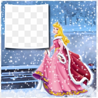 Princess Aurora, Princess Jasmine, Disney Princess, - Disney Princess Winter Frame Png, Transparent Png