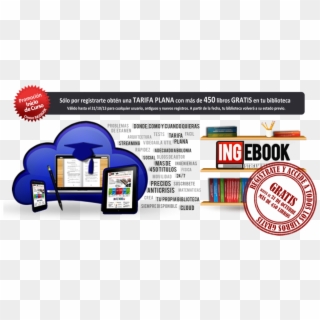 Ingebook Gratis 450 Libros Photo Banner Ingebook Promo - Online Advertising, HD Png Download