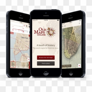 Old Maps Online Mobile App - Phone App Map, HD Png Download