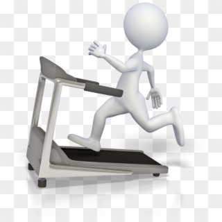 Clipart Wallpaper Blink - Stick Figure Running On Treadmill, HD Png Download