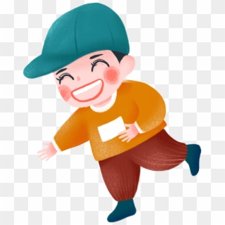 Cartoon Cute Boy Child Png And Psd - Hình Ảnh Hoạt Hình Đi Bộ, Transparent Png