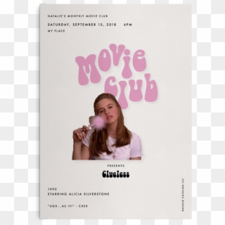 Movie Club Flyers By Natalie Catalina Llc - Cher Clueless, HD Png Download