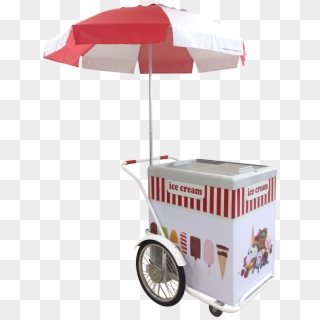 330pc Ice Cream Push Cart - Umbrella, HD Png Download