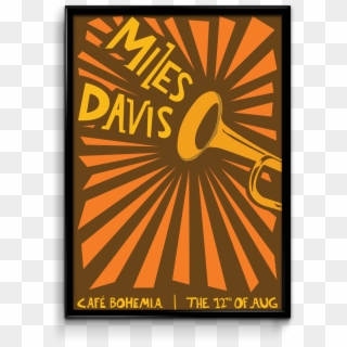 Miles Davis Poster - Graphic Design, HD Png Download