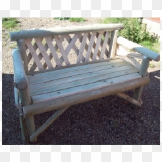 Rustic Two Seat Garden Bench 14573 - Bench, HD Png Download