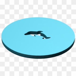 Dolphin Stencil - Circle, HD Png Download