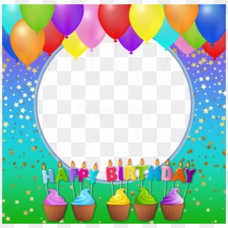 Free Png Happy Birthdayphoto Frame Background Best - Happy Birthday Card Template Png, Transparent Png