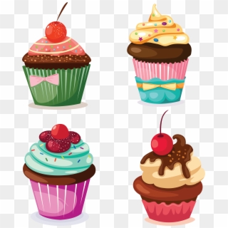 Картинка Sweetie Cupcakes, Cute Cupcakes, Paper Cupcake, - Happy Birthday Wallpaper Mobile, HD Png Download
