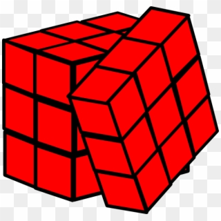 Small - Rubik's Cube Black And White Png, Transparent Png
