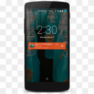 Music Player Controls On Lock Screen - Android Media Session, HD Png Download