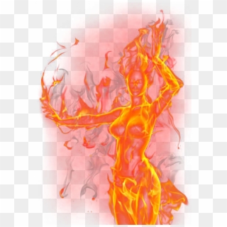 #fire #uzay #hair #blonde #picsart #myedit Is #forest - Flame, HD Png Download