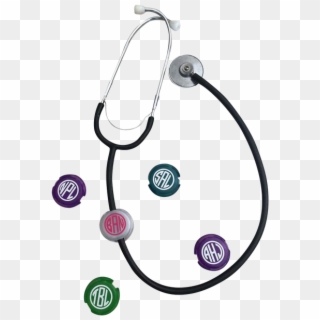 Stethoscope Clip Blanks Personalized With Gloss 651 - Circle, HD Png Download