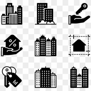 Real Estate 40 Icons - Property Type Icon Png, Transparent Png
