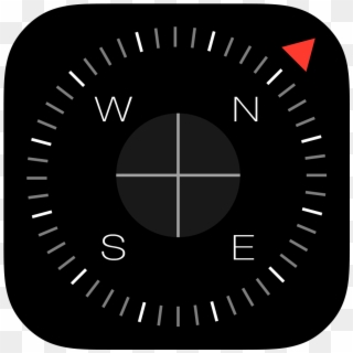 Compass Icon - Iphone Compass App Icon, HD Png Download