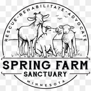 Drawing Farmer Spring - Spring Farm Sanctuary, HD Png Download