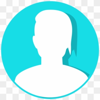 Teal Person Icon - Circle, HD Png Download