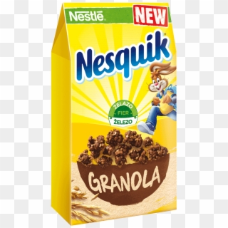 Nestle Nesquik Granola Breakfast Cereal 300g - Nesquik Granola, HD Png Download