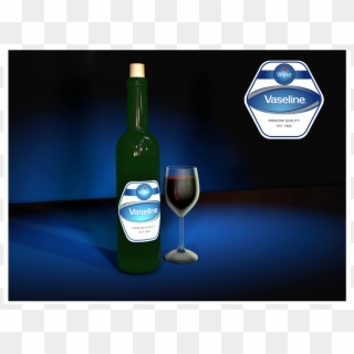 Vaseline Wine 3d Modeling Designing - Glass Bottle, HD Png Download