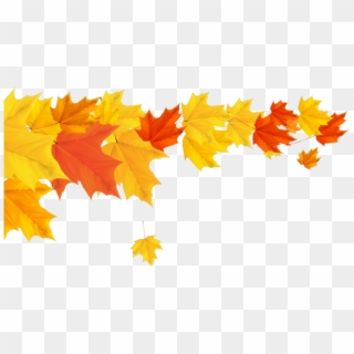 Fall Clipart Divider - Fall Leaves Border Png, Transparent Png