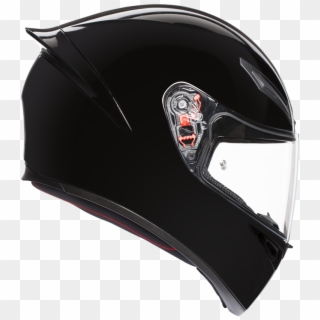 Agv K-1 Black Helmet - Casque Agv K1, HD Png Download