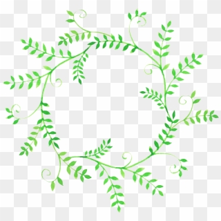 Beautiful Hand Painted Garland Green Plant Hd Png, Transparent Png