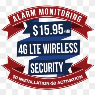 Com 4g Lte Wireless Alarm Monitoring - Graphic Design, HD Png Download