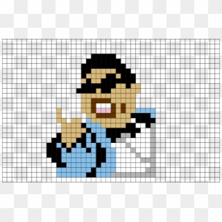 #psy #gangnamstyle #8bit #pixelart - Pixel Art Mario Bros, HD Png Download