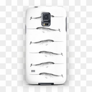 Narwhale Case Galaxy S5 - Monochrome, HD Png Download