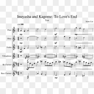 Inuyasha And Kagome - Inuyasha To Love's End Sheet, HD Png Download