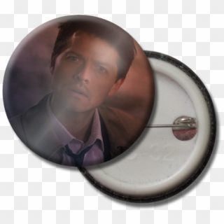 Castiel Button Pin - Circle, HD Png Download