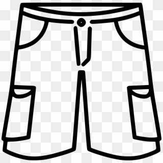 Cargo Shorts Comments - Shorts Black And White Clipart, HD Png Download