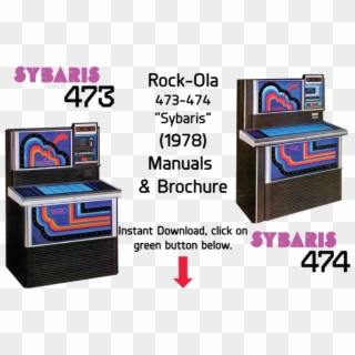 Rock Ola 473, Rock Ola 474 “sybaris” Manual Jukebox - Jukebox Rockola Capri Ii, HD Png Download