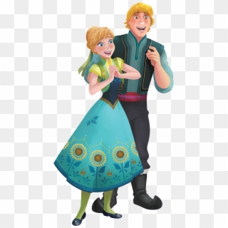 Frozen Fever Anna And Kristoff, HD Png Download
