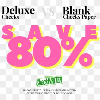 Deluxe Checks Vs Blank Check Paper - Independence Bank, HD Png Download