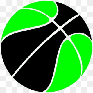 Green And Black Basketball Clip Art At Clipartimage - Black Basketball Transparent Background, HD Png Download