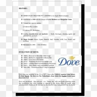 Pdf - History Of Dove, HD Png Download
