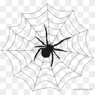 Clipart Free Library Halloween Spider Animal Free Images - Halloween Pictures Black And White, HD Png Download