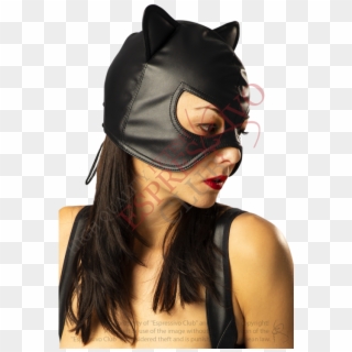 Catwoman Leather Mask - Face Mask, HD Png Download