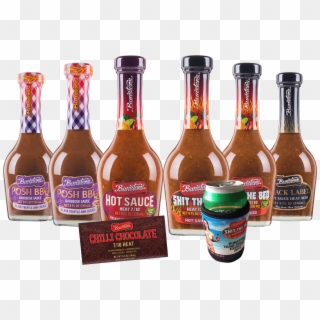 Bbq Sauce Background Labels Png - Bunsters Shit The Bed Hot Sauce, Transparent Png