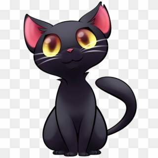 Black Cats And Halloween Black Cats Kamran Hooman - Cute Cartoon Black Cat, HD Png Download