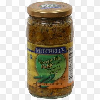 Mitchells Green Chili Pickle 330 Gm - Fish, HD Png Download