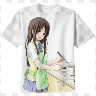 Shop Mio Akiyama X Waifu Material Cotton T-shirt By - Anime Cute Akiyama Mio, HD Png Download